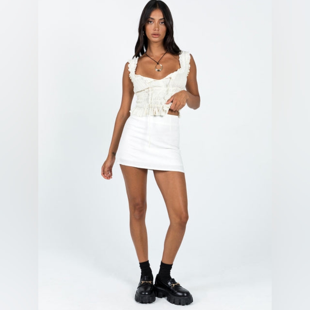 Princess Polly White Pencil Mini Skirt for Night Out